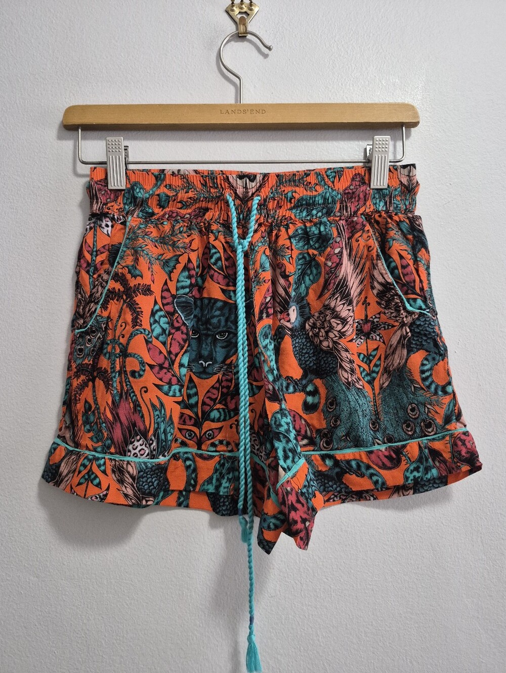 Emma J Shipley The Art of Anthropologie Jungle Pajama Shorts Set Size XS - Picture 6 of 8